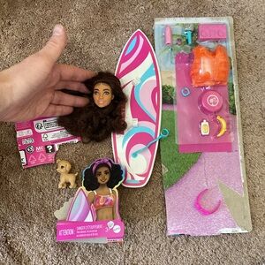 Barbie Malibu Doll Made to Move Beach Adventure Set (w/out body and swimsuit)
